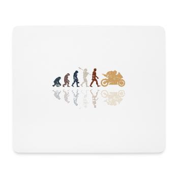 Motorcycle Evolution Vintage Shadow Biker - Mousepad (Querformat) - Weiß - Vorne