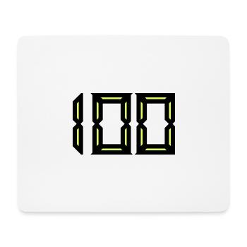 100 ANS. 100e ANNIVERSAIRE. ANNIVERSAIRE 100 ANS - Tapis de souris (format paysage) - blanc - Devant