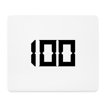 100 ANS. 100e ANNIVERSAIRE. ANNIVERSAIRE 100 ANS - Tapis de souris (format paysage) - blanc - Devant