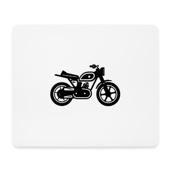 Motorrad - Mousepad (Querformat) - Weiß - Vorne