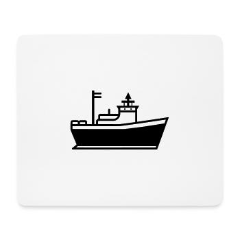 Boot - Mousepad (Querformat) - Weiß - Vorne