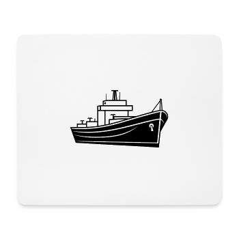 Boot - Mousepad (Querformat) - Weiß - Vorne