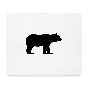 Bär - Mousepad (Querformat) - Weiß - Vorne