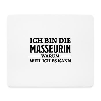 Masseurin Spruch Beruf Massage Masseurin Geschenk - Mousepad (Querformat) - Weiß - Vorne