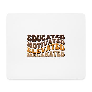 Melanin Girl Juneteenth Schwarze Geschichte - Mousepad (Querformat) - Weiß - Vorne
