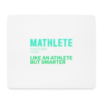 Mathlete Comme un athlète mais plus intelligent 2 - Tapis de souris (format paysage) - blanc - Devant