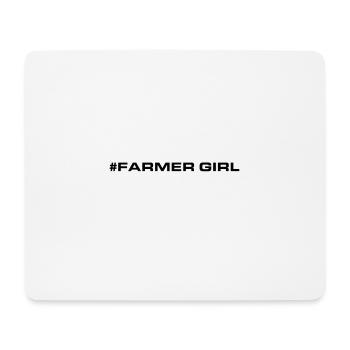 Fermier Fille Fille Coeur Amour - Tapis de souris (format paysage) - blanc - Devant