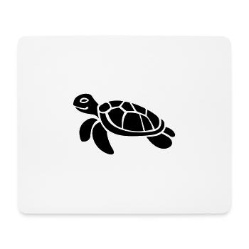 Schildkröte - Mousepad (Querformat) - Weiß - Vorne