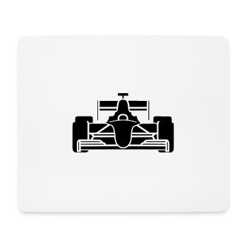 Voiture de course - Tapis de souris (format paysage) - blanc - Devant