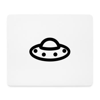 fliegende Untertasse - Mousepad (Querformat) - Weiß - Vorne
