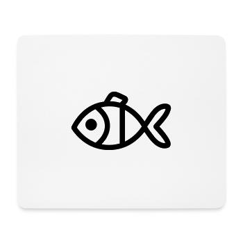 fish - Mouse Pad (horizontal) - white - Front