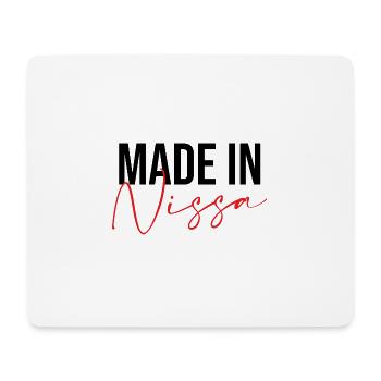 Made in Nissa - Tapis de souris (format paysage) - blanc - Devant