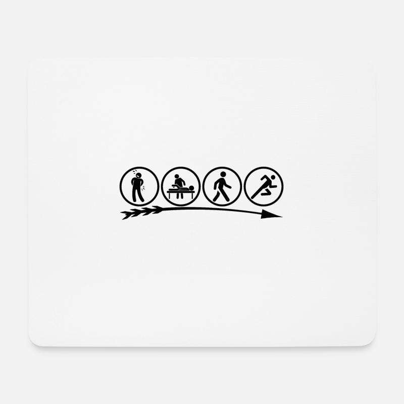Physiotherapeut Physiotherapeutin - Mousepad (Querformat) - Weiß