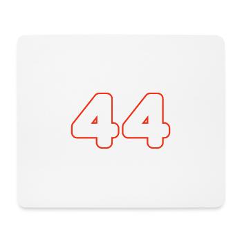 44 Zahl symbol - Mousepad (Querformat) - Weiß - Vorne