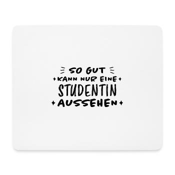 Studentin Spruch Universität Studentin Geschenk - Mousepad (Querformat) - Weiß - Vorne