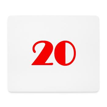 20 YEARS,20TH ANNIVERSARY,20 ANNIVERSARY 20 YEARS - Mouse Pad (horizontal) - white - Front
