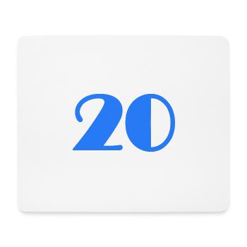 20 YEARS,20TH ANNIVERSARY,20 ANNIVERSARY 20 YEARS - Mouse Pad (horizontal) - white - Front