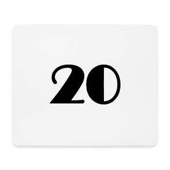 20,20 JAHRE,20-JÄHRIGES JUBILÄUM,20-JÄHRIGES JUBILÄUM,20 - Mousepad (Querformat) - Weiß - Vorne