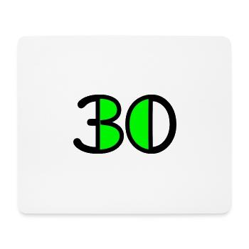 30. 30 ANS. 30e ANNIVERSAIRE. ANNIVERSAIRE 30 ANS - Tapis de souris (format paysage) - blanc - Devant