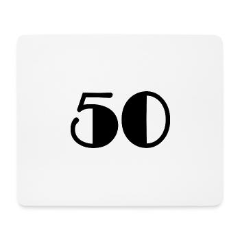 50. 50 YEARS. 50th ANNIVERSARY. 50 YEARS ANNIVERSARY - Mouse Pad (horizontal) - white - Front
