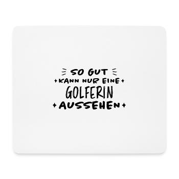 Golferin Minigolf Lustiger Spruch Golf Geschenk - Mousepad (Querformat) - Weiß - Vorne