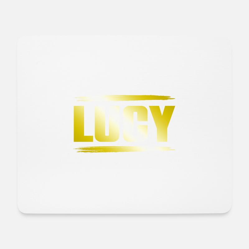 Lucy - Mousepad (Querformat) - Weiß
