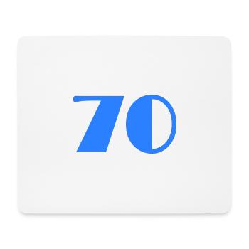 70 JAHRE. 70-JÄHRIGES JUBILÄUM. GEBURTSTAG 70 JAHRE. 70 - Mousepad (Querformat) - Weiß - Vorne