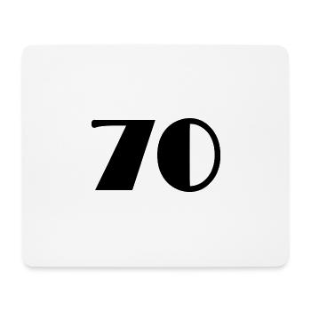 70 JAHRE. 70-JÄHRIGES JUBILÄUM. GEBURTSTAG 70 JAHRE. 70 - Mousepad (Querformat) - Weiß - Vorne