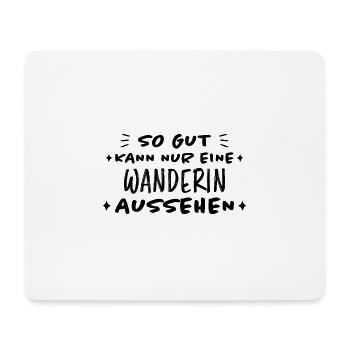 Wanderin Lustiger Spruch Outdoor Wandern Geschenk - Mousepad (Querformat) - Weiß - Vorne