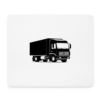 LKW - Mousepad (Querformat) - Weiß - Vorne