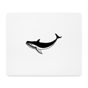 Baleine - Tapis de souris (format paysage) - blanc - Devant