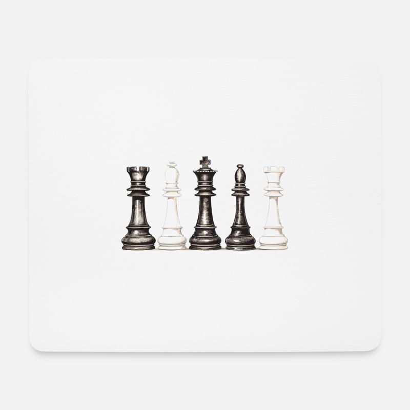 Chess - Mouse Pad (horizontal) - white