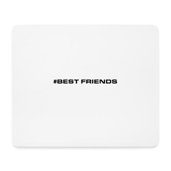 Beste Freunde Herzen Liebe - Mousepad (Querformat) - Weiß - Vorne