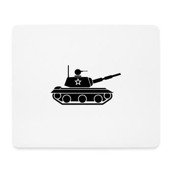 tank - Mouse Pad (horizontal) - white - Front