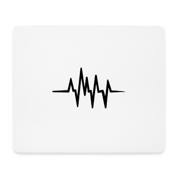 Heartbeat, pulse - Mouse Pad (horizontal) - white - Front