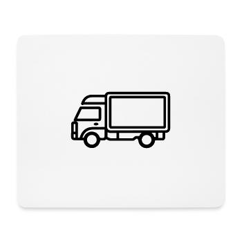 Lkw - Mousepad (Querformat) - Weiß - Vorne