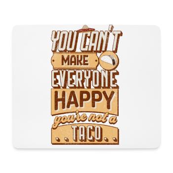 Taco - Mousepad (Querformat) - Weiß - Vorne