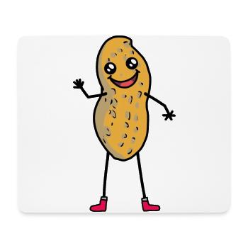 Hallo Erdnuss Gruß Nuss Kind Kinder - Mousepad (Querformat) - Weiß - Vorne