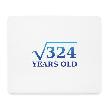 Root 324 18th Birthday - Mouse Pad (horizontal) - white - Front