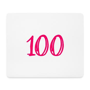 100 YEARS. 100th ANNIVERSARY. BIRTHDAY 100 YEARS. - Mouse Pad (horizontal) - white - Front