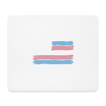 Transgender Pride USA LGBT Trans Drapeau - Tapis de souris (format paysage) - blanc - Devant