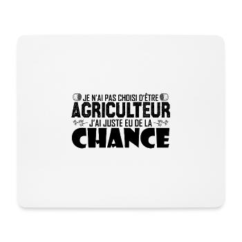 j'ai La chance d'être un agriculteur fier - Tapis de souris (format paysage) - blanc - Devant