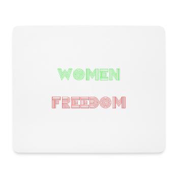 Women Life Freedom - Cute Iranian Women - Mouse Pad (horizontal) - white - Front