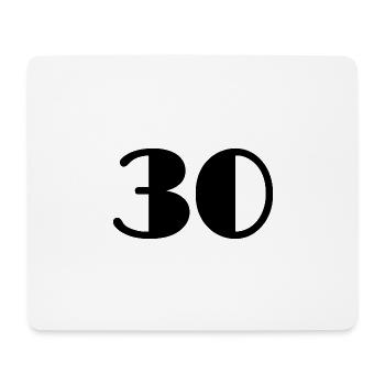 30 ANS. 30. 30e ANNIVERSAIRE. ANNIVERSAIRE 30 ANS - Tapis de souris (format paysage) - blanc - Devant