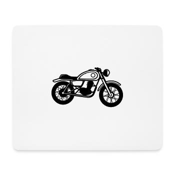 Motorrad - Mousepad (Querformat) - Weiß - Vorne