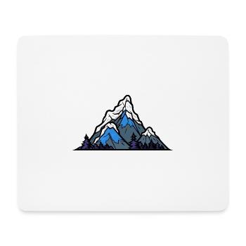 Berge Natur - Mousepad (Querformat) - Weiß - Vorne