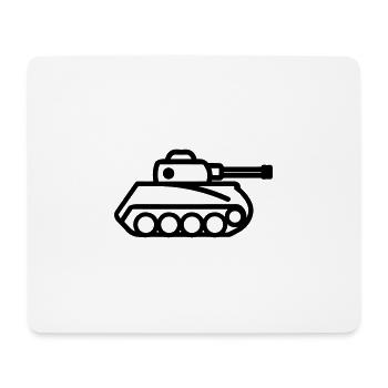 tank - Mouse Pad (horizontal) - white - Front