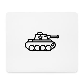tank - Mouse Pad (horizontal) - white - Front