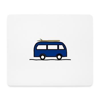 VAN. SURFEN. LEBEN SIE DEN URLAUB. FERIEN. - Mousepad (Querformat) - Weiß - Vorne