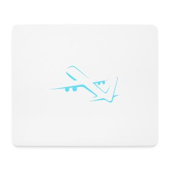 airplane - Mouse Pad (horizontal) - white - Front